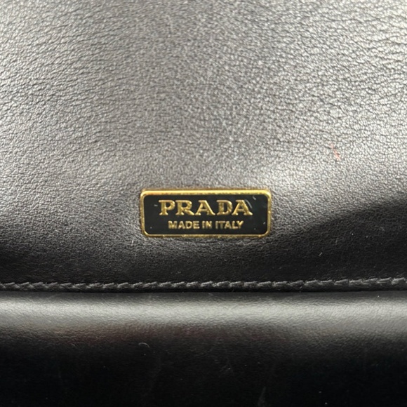Authentic Pre-Owned Prada Black Leather Animalier Cahier Crossbody Bag - Picture 8 of 16
